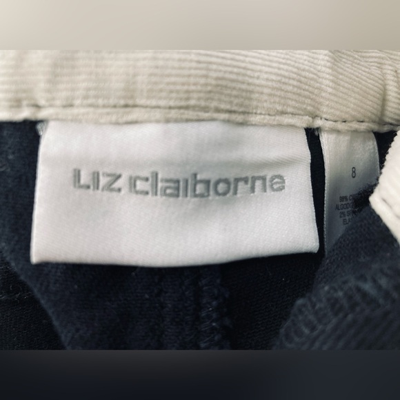 LIZ CLAIBORNE -  Vintage Black Denim Skirt - Size 8 - Brand New Condition! - Picture 3 of 11